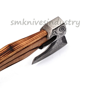 Hacha hecha A mano vikinga con funda de cuero, para exteriores, Smk1945 - Product Image 3