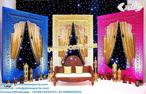 Arabian <b>Wedding</b> Stage Jhumka Panel FIJI Muslim Nikah Stage Jhumka <b>Frames</b> Top <b>Wedding</b> Stage Jhumka <b>Frames</b> Ontario - Product Image 5