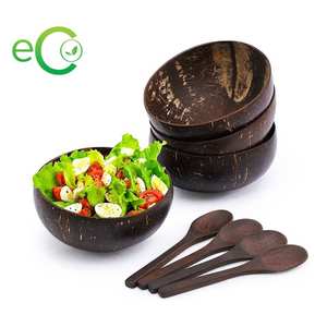 Cuencos de cáscara de coco Natural, decoración de ensalada de frutas, fideos, cuenco de arroz, cuenco de fruta, decoración artesanal, cáscara de coco creativa - Product Image 6