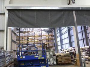 Cortina Cortafuegos Certificada MOTTO International con Puerta de Tela para Aplicaciones en Supermercados - Product Image 6