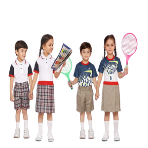 Uniforme Escolar Primario Unisex Personalizado de Alta Calidad al por Mayor, Uniforme Deportivo de Punto 100% Algodón para Niños - Product Image 5