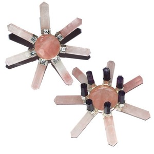 Generador curativo de chakras de Rosa y amatista, venta al por mayor - Product Image 1