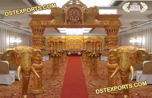 Decoración de entrada de boda tradicional con tema de Ganesha indio Ganesha Entrada de boda Puerta de bienvenida de boda exclusiva/estatuas - Product Image 3