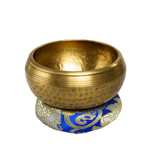 Juego de cuencos tibetanos con mazo de sonido de alquimia grande hecho a mano de Nepal, cuenco para cantar hecho a mano de diseño tradicional de Nepal - Product Image 3