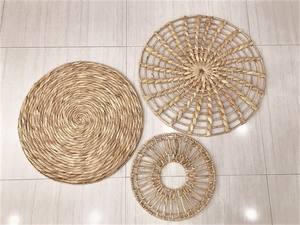 Hot Trend Boho <b>Wall</b> Basket Decor Water Hyacinth Coastal Decor <b>Set</b> <b>of</b> <b>3</b> Woven <b>Wall</b> Decor - Product Image 6