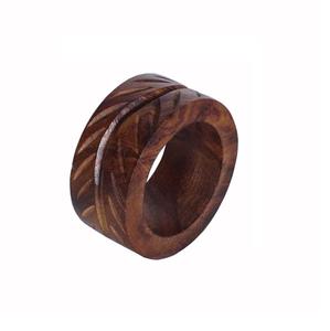 <b>WALNUT</b> WOODEN NAPKIN TISSUE RING FOR RESTAURANT <b>TABLE</b> DECORATIVE NAPKIN RING - Product Image 6