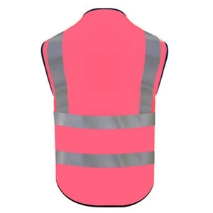 Gilet de sécurité réfléchissant imprimé personnalisé à la mode pour adultes beau nouveau design en polyester à bas prix logo personnalisé OEM - Product Image 6