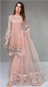 Latest-Indian/Pakistani-Party-Wear-Embroidery work on Beautiful-Kurta-<b>Pant</b> with Heavy Dupatta for Party & Wedding wear=2020 - Product Image 2