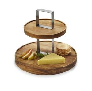 3 Tier Round Wooden <b>Cake</b> <b>Server</b> Stand Wholesale Exporter Custom Made Mango Wood Tier <b>Cake</b> Stand - Product Image 5