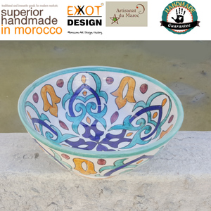 EXXOT DESIGN Bols en céramique marocaine 100% faits à la main avec technique personnalisée Tailles 5-30cm Directement du fabricant - Product Image 5