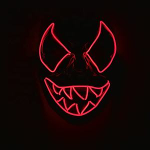 Masque fantaisie en mousse pour halloween, masque à led imitant le crâne de feu en 3d, effrayant, masques de mascarade d'halloween, masques buccaux pour enfants à la mode - Product Image 4