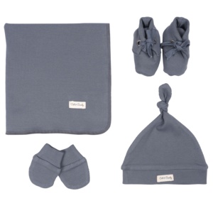 GOTS Certified Organic Cotton Baby Rib Booties Conjuntos de regalo informales para recién nacidos para usar productos para bebés - Product Image 4