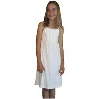 Оптовая продажа, высокое качество, новый дизайн, индивидуальный цвет, размер, бамбуковое волокно, простое летнее платье для девочек
