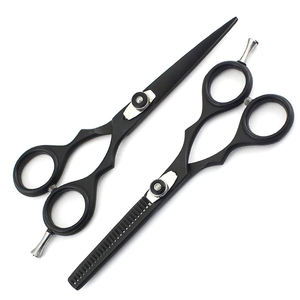 Ensemble de ciseaux de barbier professionnels, pour coupe de cheveux, pièces, avec finition polie - Product Image 1