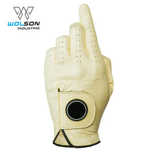 Gants de golf tous temps personnalisés en cuir Cabretta Guantes De Golf OEM Logo personnalisé Gants de golf à main en cuir Cabretta souple unisexe. - Product Image 5
