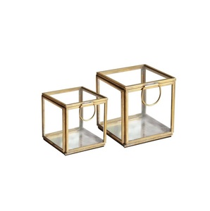 Boîte à bijoux en métal avec quatre pieds de haute qualité, porte-bijoux carré fait à la main, forme carrée, plateau de table, vente en gros, boîte à bijoux en métal - Product Image 4