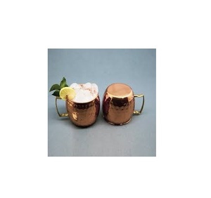Tasse en cuivre Moscow Mule avec baril martelé pour la vaisselle et les restaurants et à la main Offre Spéciale - Product Image 4