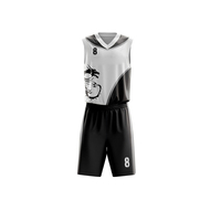 Uniformes de baloncesto para adultos, tela de sublimación de poliéster liso de secado rápido, uniformes deportivos sostenibles para adultos de talla grande