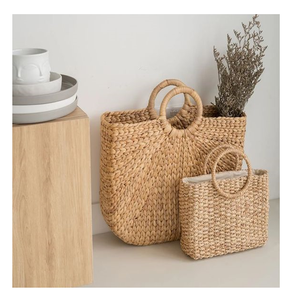 Venta al por mayor bolsas por jacinto de agua-Moda-Accesorios-bolso por tejida jacinto de agua-respetuoso del medio ambiente de los productos - Product Image 5