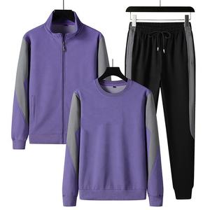 Survêtements 3 pièces unisexe 6XL pour l'hiver 100% coton Jogger Trendy Custom Design Tracksuits Sweatshirts à capuche épais pour hommes - Product Image 5