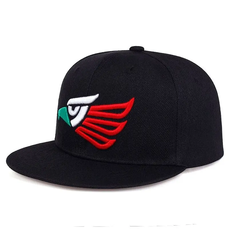 Cheap nice quality custom logo sports caps adjustable plain flat brim Hip Hop Hats 6 Panel Blank Snapback Baseball Caps