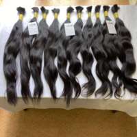 Russe en vrac extensions de cheveux humains, non transformés 100% vague lâche extension en vrac de cheveux humains humains tressage cheveux en vrac pas de trame