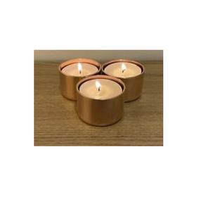 Contenedor de velas de almacenamiento de cera de cobre de Navidad con tapa dorada, para el hogar Decoración elegante, suministros de iluminación para decoración festiva - Product Image 2