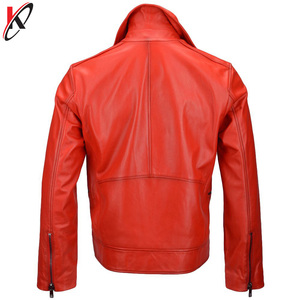 แจ็กเก็ตแฟชั่นหนัง PU สำหรับผู้ชาย, เสื้อโค้ทลำลองมีซิประบายอากาศและกันน้ำได้ดีเสื้อหนังวัวขนาดพิเศษ - Product Image 3