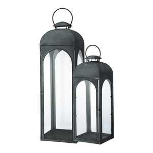 Vente chaude de haute qualité à la main en métal verre bougie lanternes attrayant Design Antique pour la décoration de la maison pas cher prix inde - Product Image 2