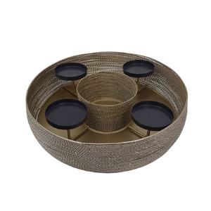 Wholesale Bulk Tabletop Decorative Wire Iron <b>Candle</b> Pillar Holder <b>Gold</b> <b>Candle</b> Stand Candlestick for Wedding Decor - Product Image 1