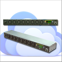 Interruptor de Alimentación Remoto Bravo PDU 16A 230V, Control Inteligente de 8 Salidas con Monitoreo Web/SNMP
