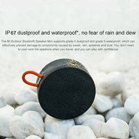 Haut-parleur portable Mi gris, étanche, mini, extérieur, alimenté par batterie, en plastique, avec woofer de 6 pouces, super basses, Apt-X