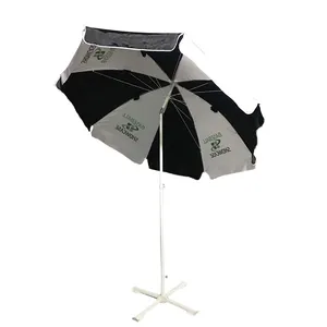 الترويجية تصميم مخصص شعار الطباعة الشمس حديقة المظلة الباحة قاعدة البحر مظلة للشواطئ للدعاية