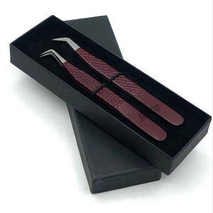 แหนบต่อขนตาเพิ่มวอลลุ่มแบบรัสเซียทำจากสเตนเลสสตีลสินค้าใหม่เคลือบปลายเงิน90องศาเครื่องมือความงาม - Product Image 1