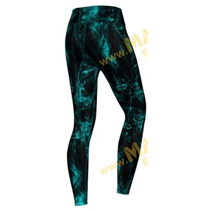 Leggings de yoga haut de gamme à taille haute AND1 Design en Spandex/Polyester avec poches souples et couches à séchage rapide - Product Image 3