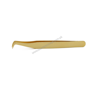 Pinzas de volumen Pro Expert, pinzas de extensión de pestañas de acero inoxidable, Color Plasma dorado, novedad - Product Image 2