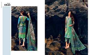 ชุดเดรสสไตล์ปากีสถานสำหรับงานปาร์ตี้ผ้าคอตตอนชอลวาร์คามีสซาลาร์พื้นเมืองฤดูร้อน - Product Image 3