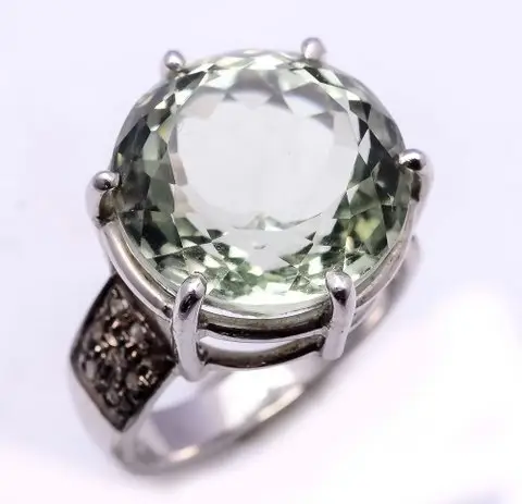 Green Amethyst Hydro Handmade Beautiful Gemstone Fashionable Rings