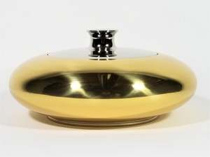 Cuenco redondo chapado en oro con forma de fecha, decoración para aperitivos, colocación en una mesa o servicio de cocina, frutas secas - Product Image 2