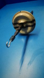 Madera Whorl Drop Spindle fabricante hecho a mano India costura husillo espiral con un gancho de metal y corte para Parque hilo en espiral - Product Image 3