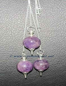 Obtenir des pendules boule d'améthyste en ligne: Pendules boule d'améthyste à vendre Pendule de cristal de chakra de guérison - Product Image 1