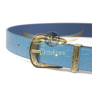 Cuero de vaca Casual Western Ladies Outdoor Wear Mujeres Casual Cintura cinturón de cuero Nuevo cinturón de cuero para dama Moda Mujer Cinturón - Product Image 3