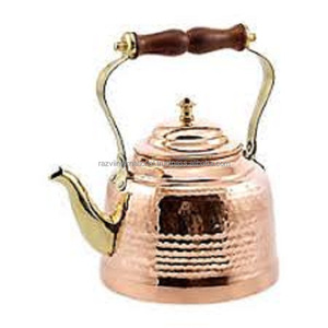 Teteras y Teteras de metal de cobre de alta calidad con mango de madera para la decoración del hogar y la Mesa - Product Image 5