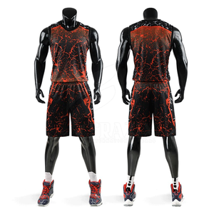 Uniforme de basket-ball de haute qualité avec design personnalisé, respirant et disponible en grandes tailles, avec impression par sublimation - Product Image 3