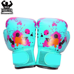 Nuevo diseño de guantes de boxeo de lucha Pakistán hecho de cuero logotipo personalizado guantes de boxeo de lucha a granel al por mayor - Product Image 6