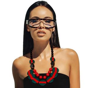 Venta caliente collares de cadena chapado en oro rosa al por mayor moda Simple liso mujeres joyería hombres regalo negocios fiesta boda - Product Image 2