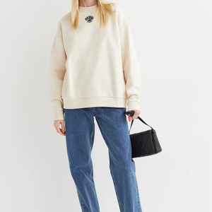 Sudadera con capucha de algodón 100% para mujer Nuevo diseño de punto de temporada de otoño - Product Image 3