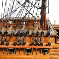 T212 - Maquette de bateau HMS Victory à fond en cuivre, réplique vietnamienne en bois peinte à la main, avec support d'exposition, objet de collection, décoration, cadeau