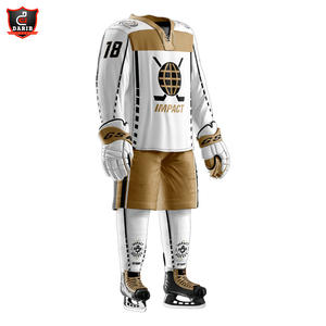 Camiseta de hockey sobre hielo de calidad superior con logotipo personalizable, ropa deportiva para niños y adultos con estilo de conjunto de nombre de equipo personalizado - Product Image 3