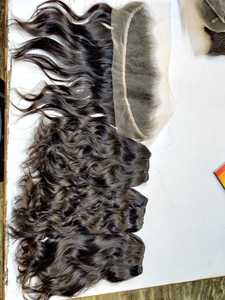 100% garantía de satisfacción extensión de cabello humano crudo indio ondulado Natural cutícula completa alineada cabello Remy de Temple - Product Image 5